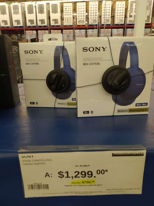 SAMS CLUB: Audífonos Sony WH CH710N 
