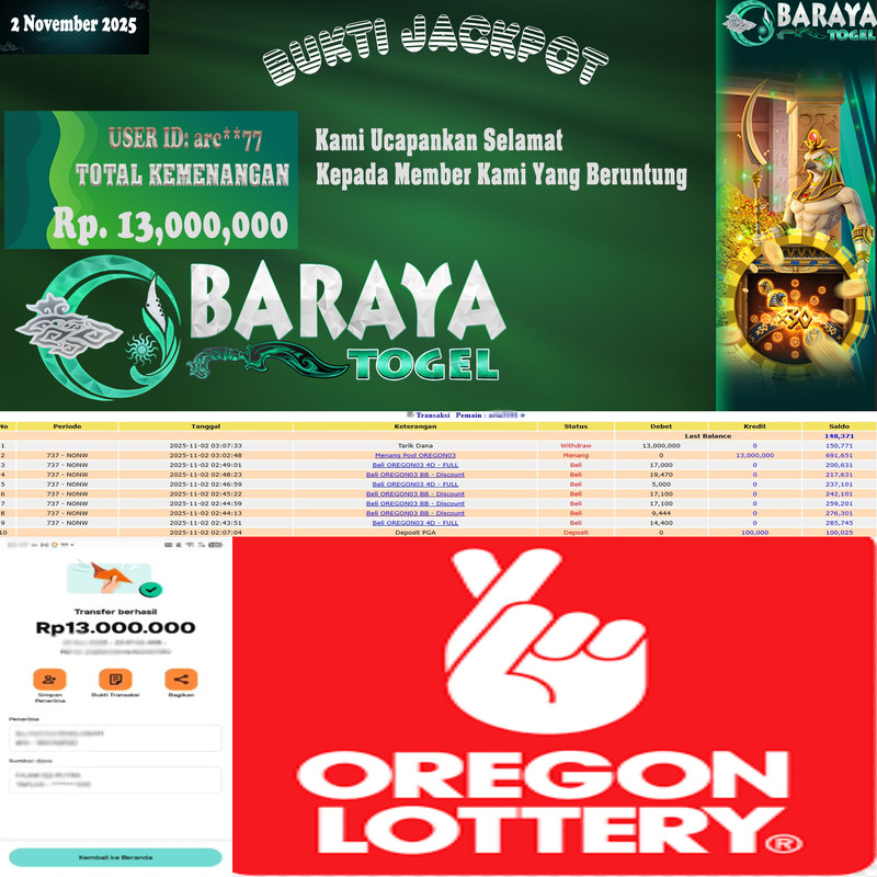 Rp. 13.000.000.- WD LUNAS DI BARAYATOGEL