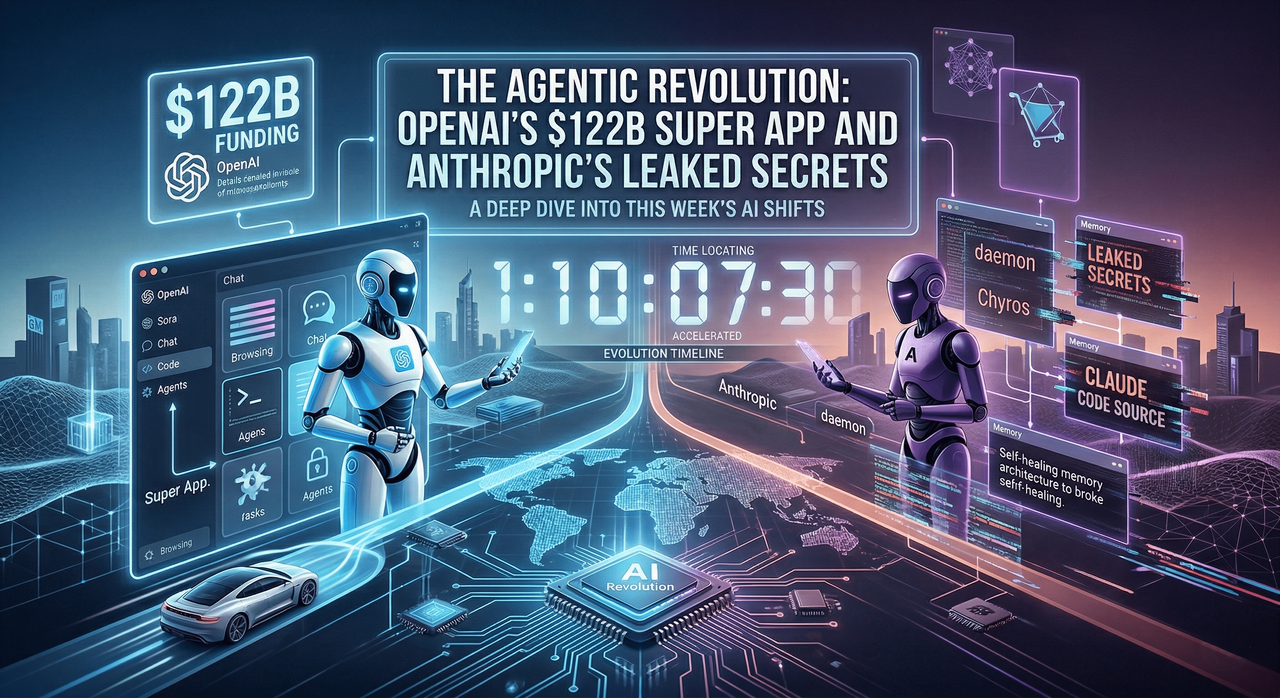 The Agentic Revolution: OpenAI’s $122B Super App and Anthropic’s Leaked Secrets