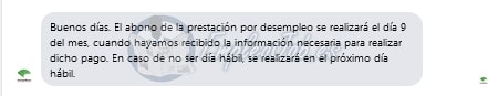Confirmación pago paro unicaja mes de marzo 2023