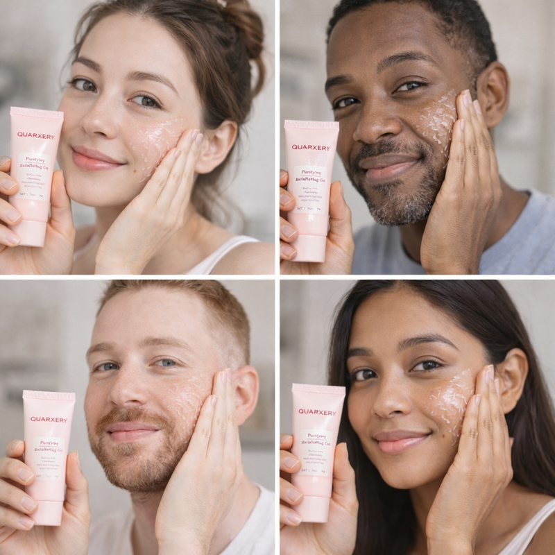 Collage of happy customers