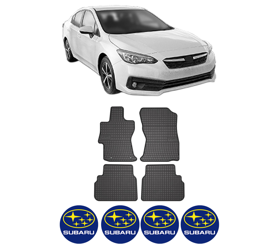 Set covorase presuri SUBARU IMPREZA Hatchback (GT_) din 2016-2019, auto, din cauciuc thermoplastic, 4 Stickere auto cu SUBARU