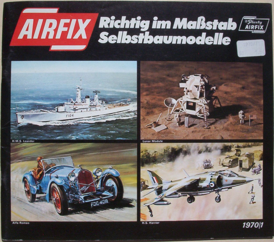 Plasty Airfix Catalogue 1970-1971