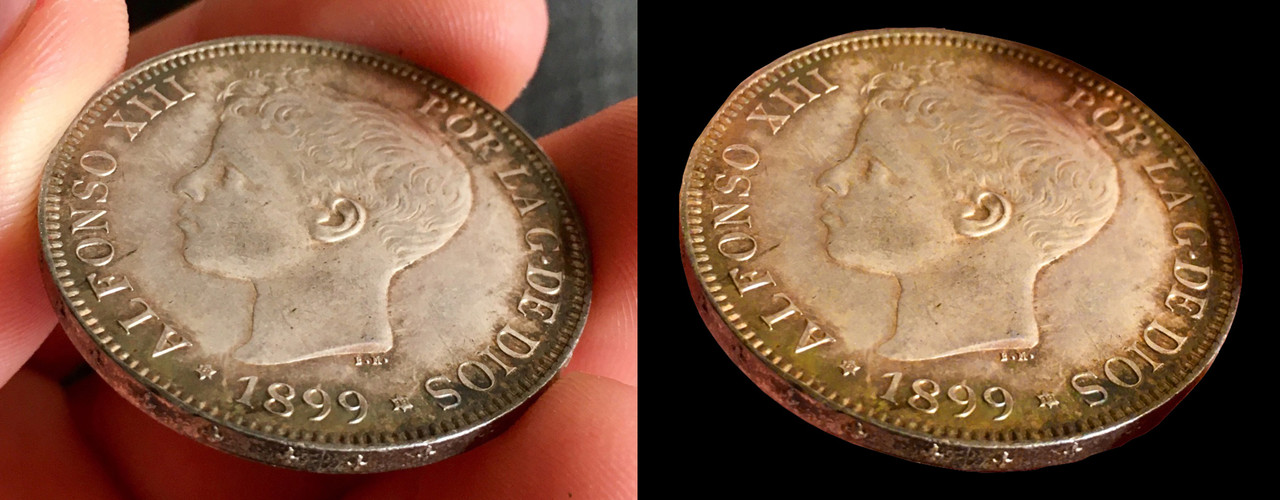 5 Pesetas AlfonsoXIII 1899 Tostada 6968b010persp