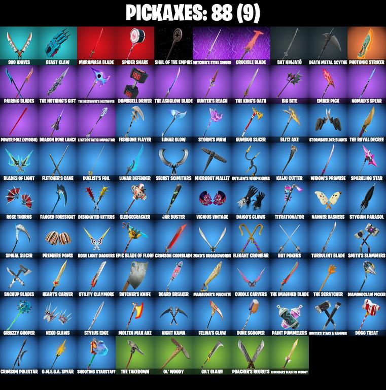 pickaxes comp