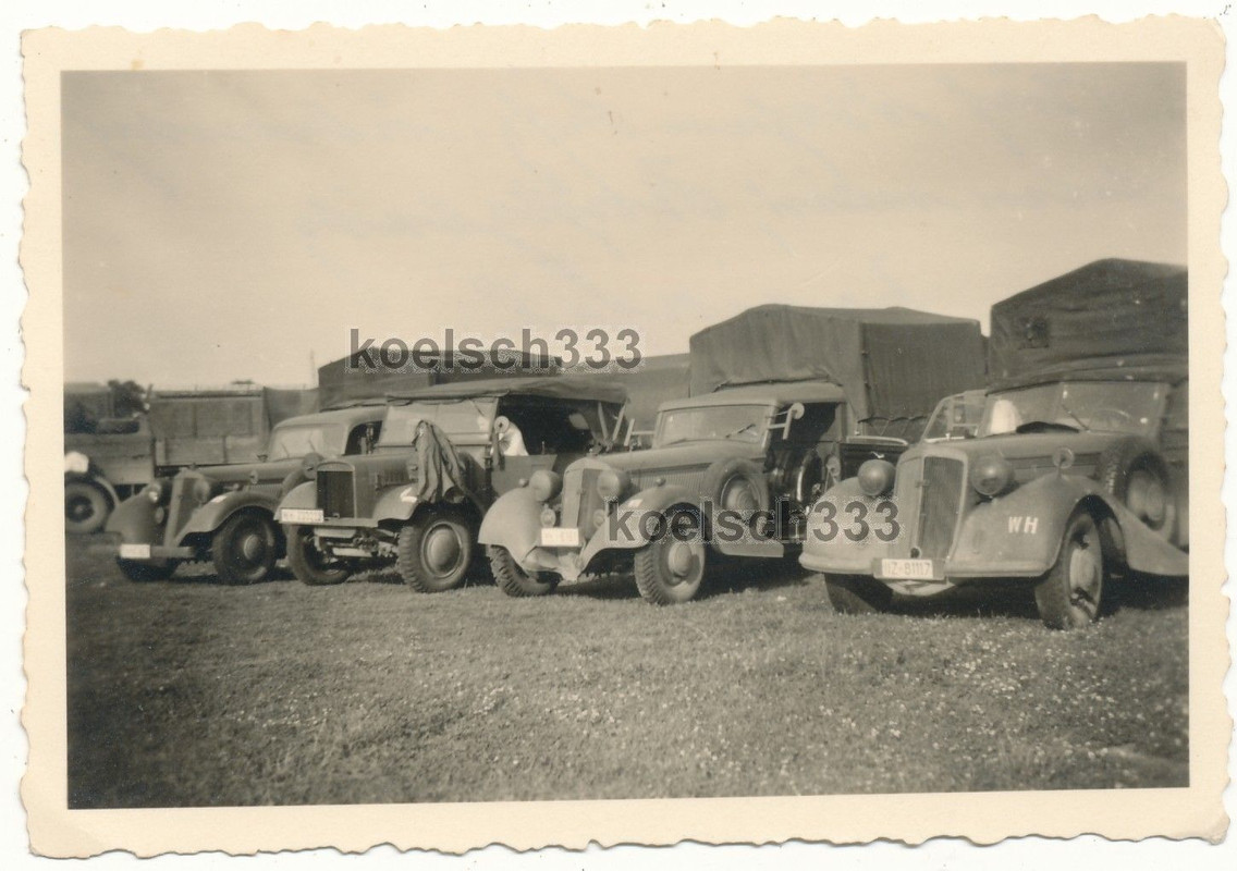 Foto PKW´s Auto Union Wehrmacht Kfz Horch Kübelw