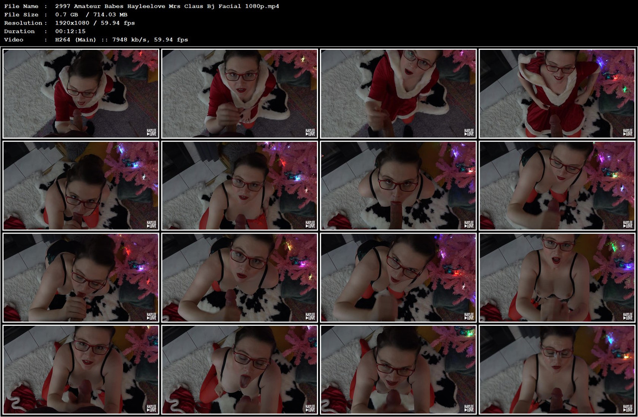 2997 Amateur Babes Hayleelove Mrs Claus Bj Facial 1080p mp4