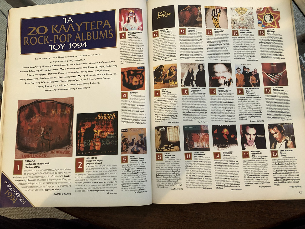 Pop Rock magazine (Non Pok) February 1995 issue 194 pp 56 57