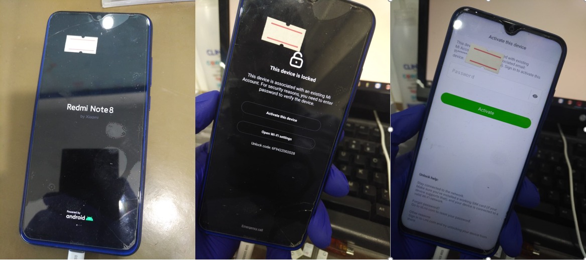 Xiaomi Redmi note 8 GINKGO dead boot recover done GSM