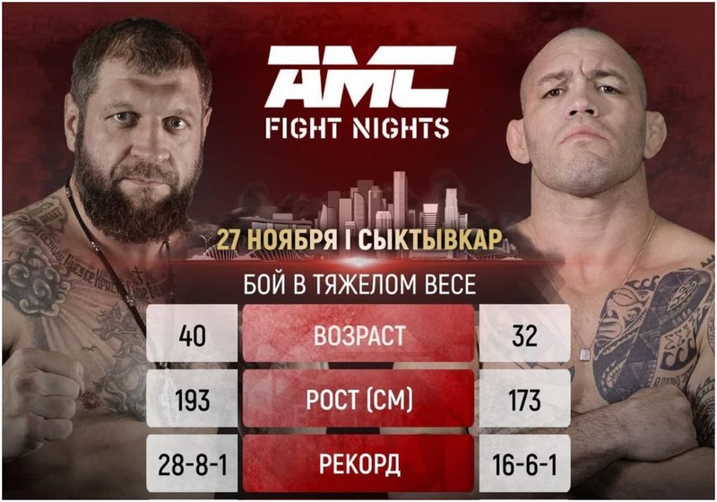 Александър Емеляненко срещу Марсио Сантос на 27 ноември