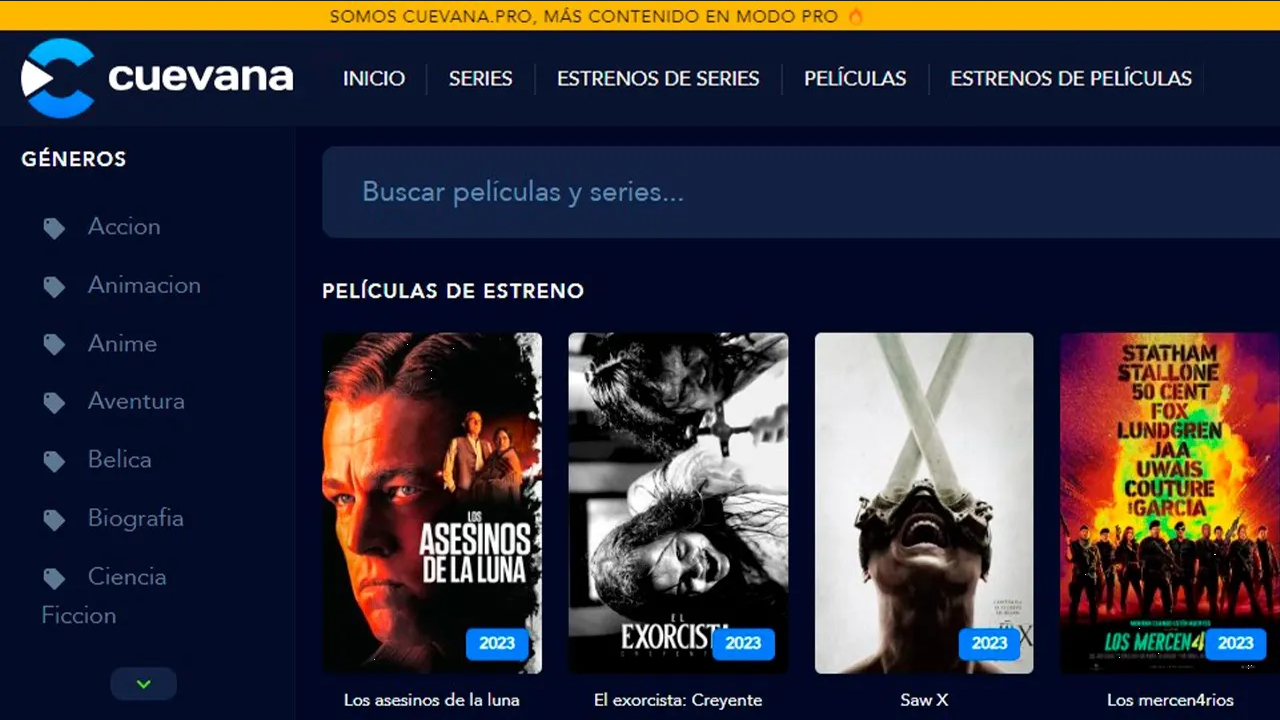 Cuevana Pro: ¿Cómo entrar al verdadero sitio para ver películas gratis?