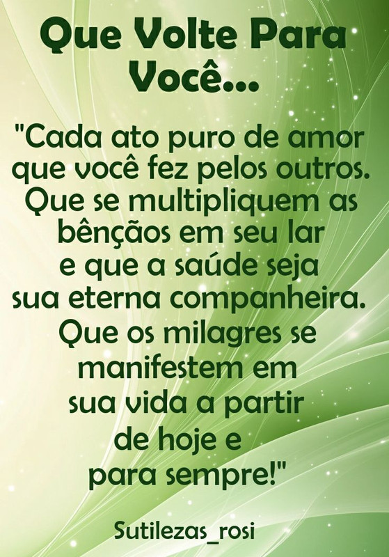 Que Volte Para Você...