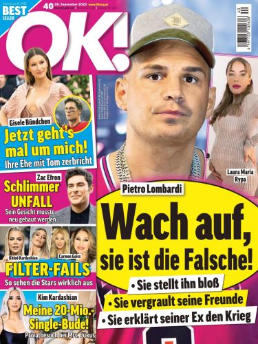 Cover: Ok! Frauenzeitschrift No 40 vom 28  September 2022