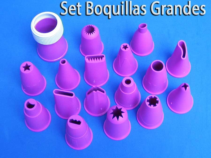 boquillas pasteleras ytornillo para ajustar a la manga pastelera