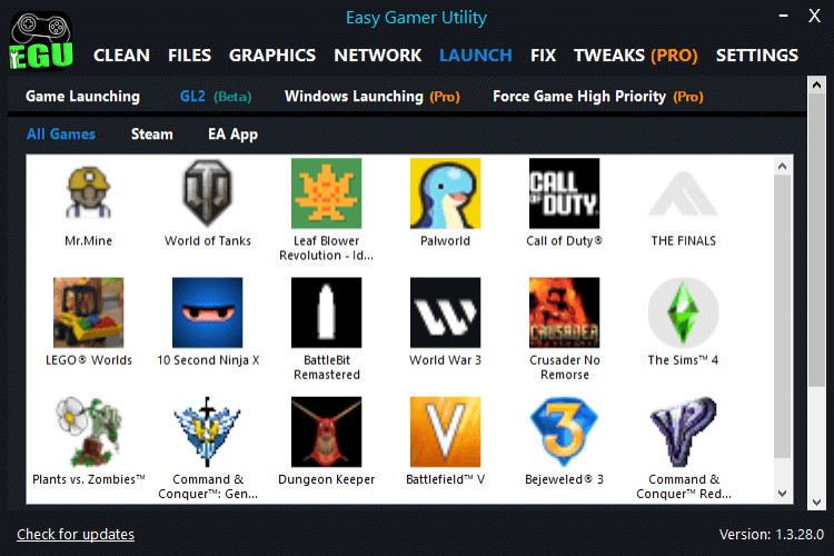 Easy Gamer Utility PRO 2024