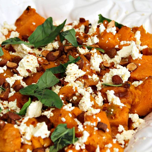 Ofenkürbis mit Feta Ofenkürbis mit Feta