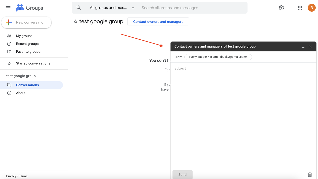 Google Groups Instructions 