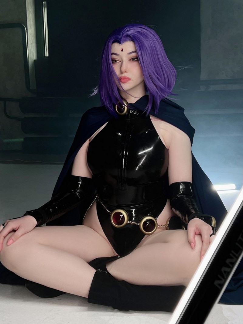 Alina Becker Raven Cosplay DC 角色高清写真图集【51P-35.3M】插图3