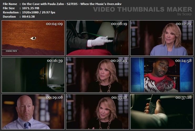 On the Case with Paula Zahn - S27E05 - When the Music's Over.mkv