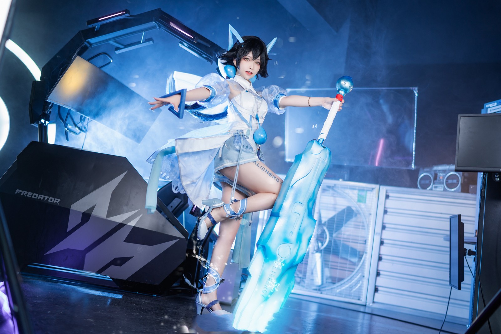 六二二同学 鹿昭依 Cosplay 写真图集｜虚拟偶像风格（13P｜33MB）插图2