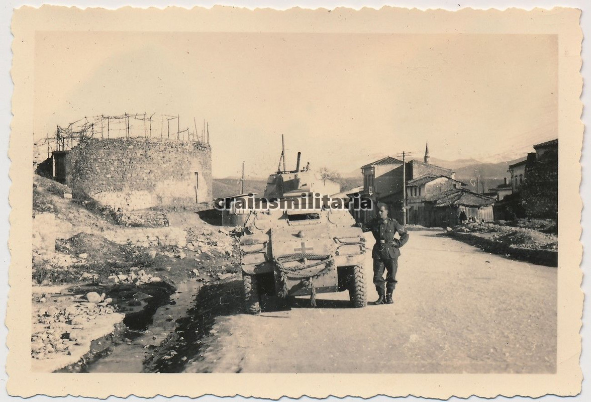 Orig. Foto ital. Panzerspähwagen Autoblinda AB41