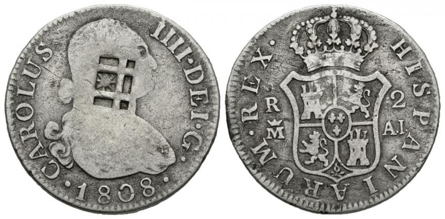 Resello Vique Carlos-iv-1788-1808-2-reales-6181025-XL