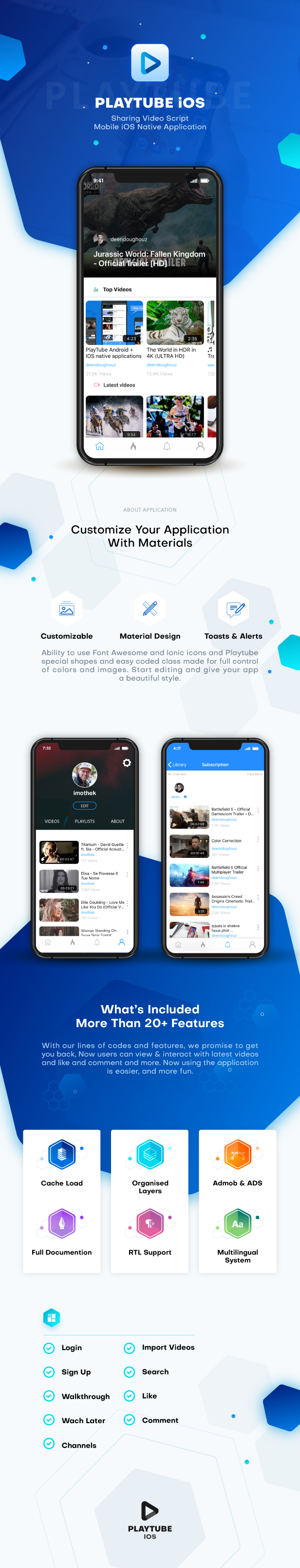 PlayTube IOS - Sharing Video Script Mobile IOS Native Application - 4