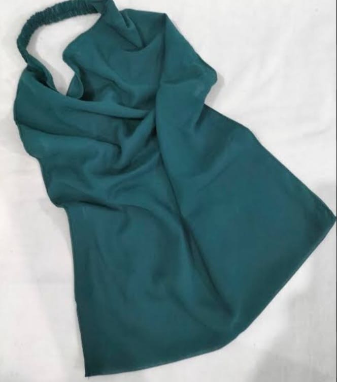 Half Elastic Niqab-Teal
