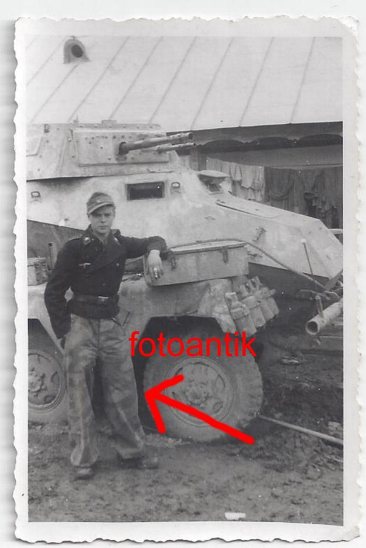 Foto 2 WK, Panzer Spähpanzer, Kanone, Panzer Sol