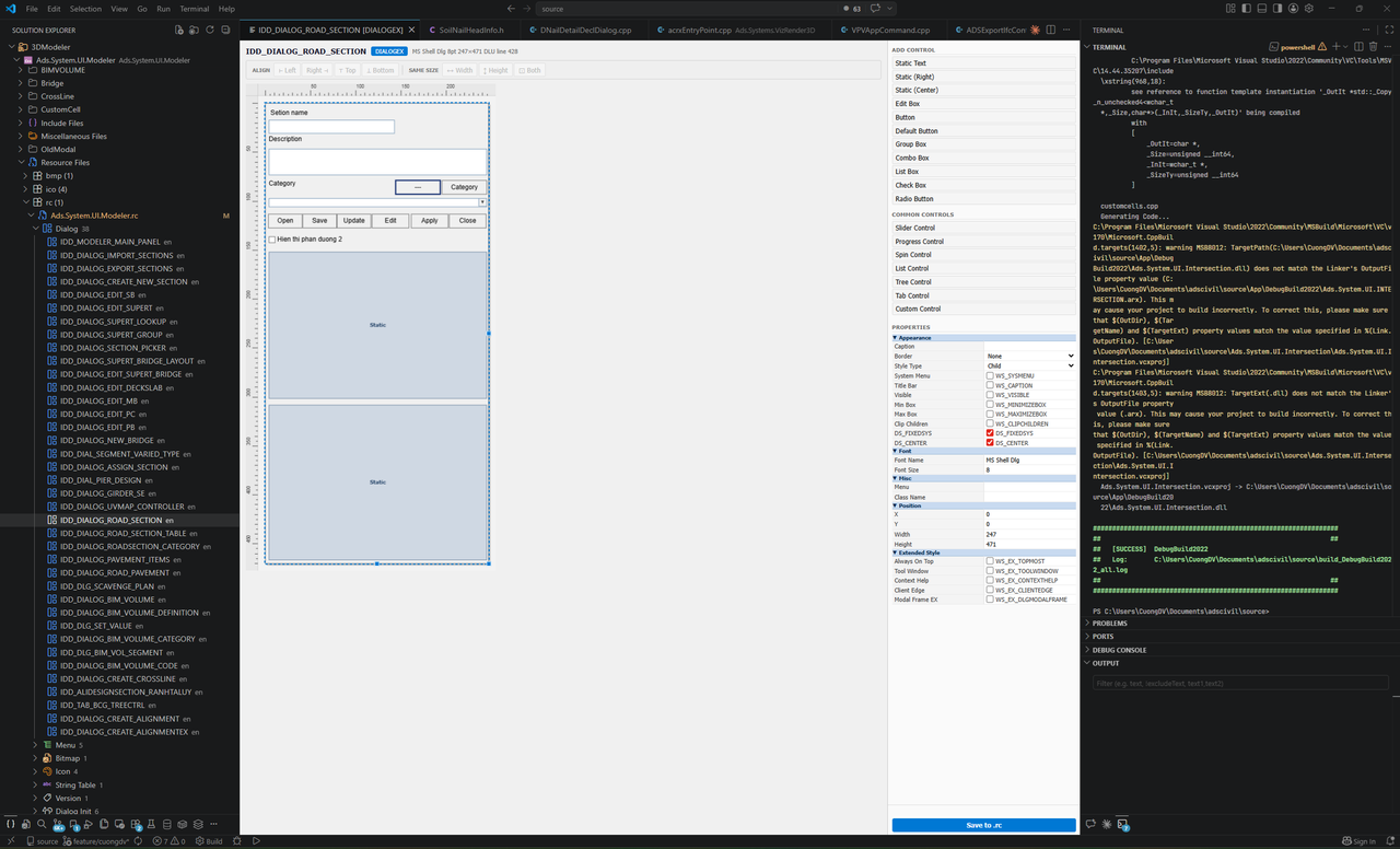 Dialog Editor — Properties