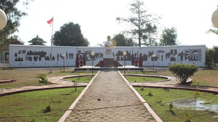 Monumen kebulatan tekad di Rengasdengklok, Karawang, Jawa Barat.(KOMPAS.COM/JONATHAN ADRIAN)