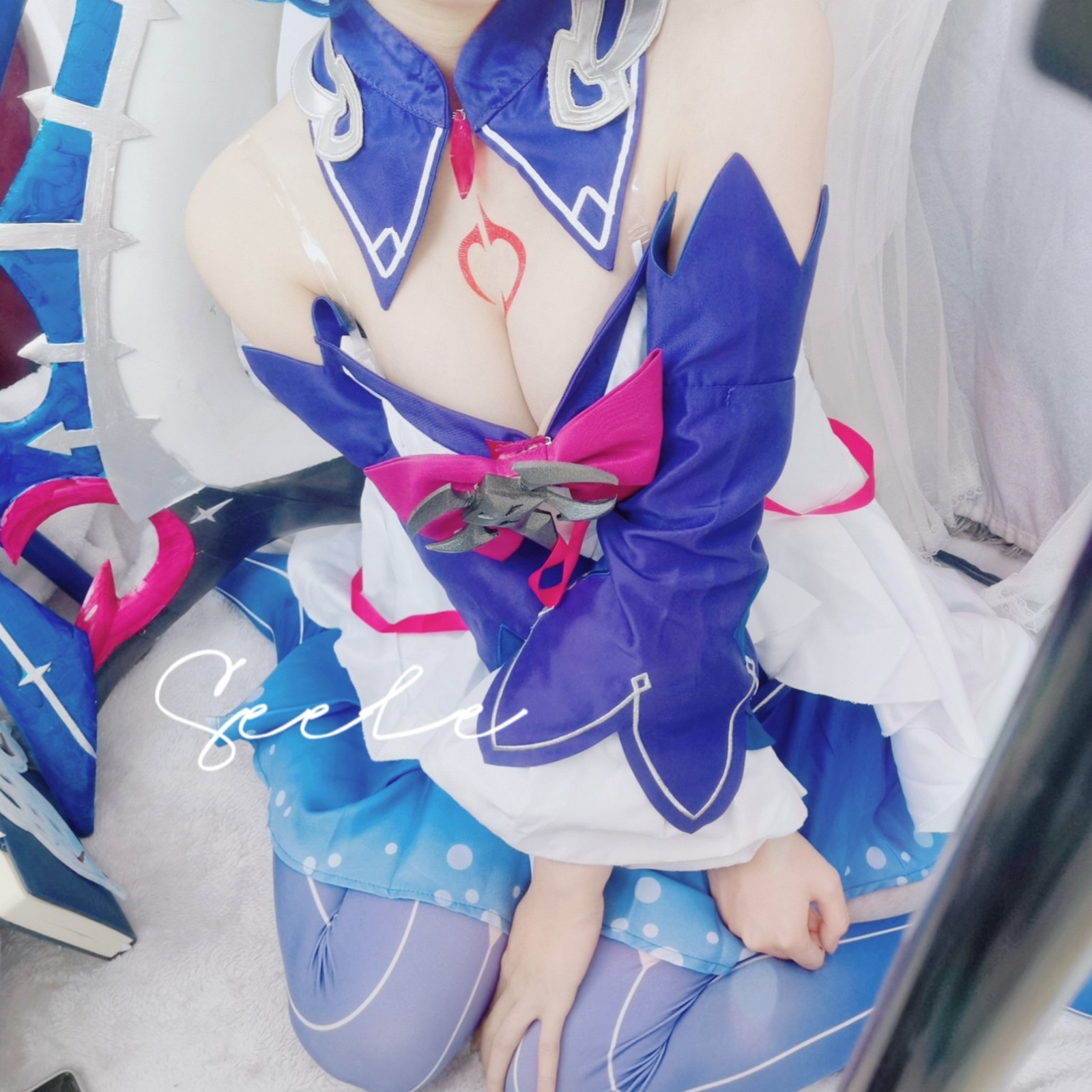 Seele麦麦希儿幻海梦蝶写真集｜梦幻蓝色系高清图集（168P-229.3M）插图4