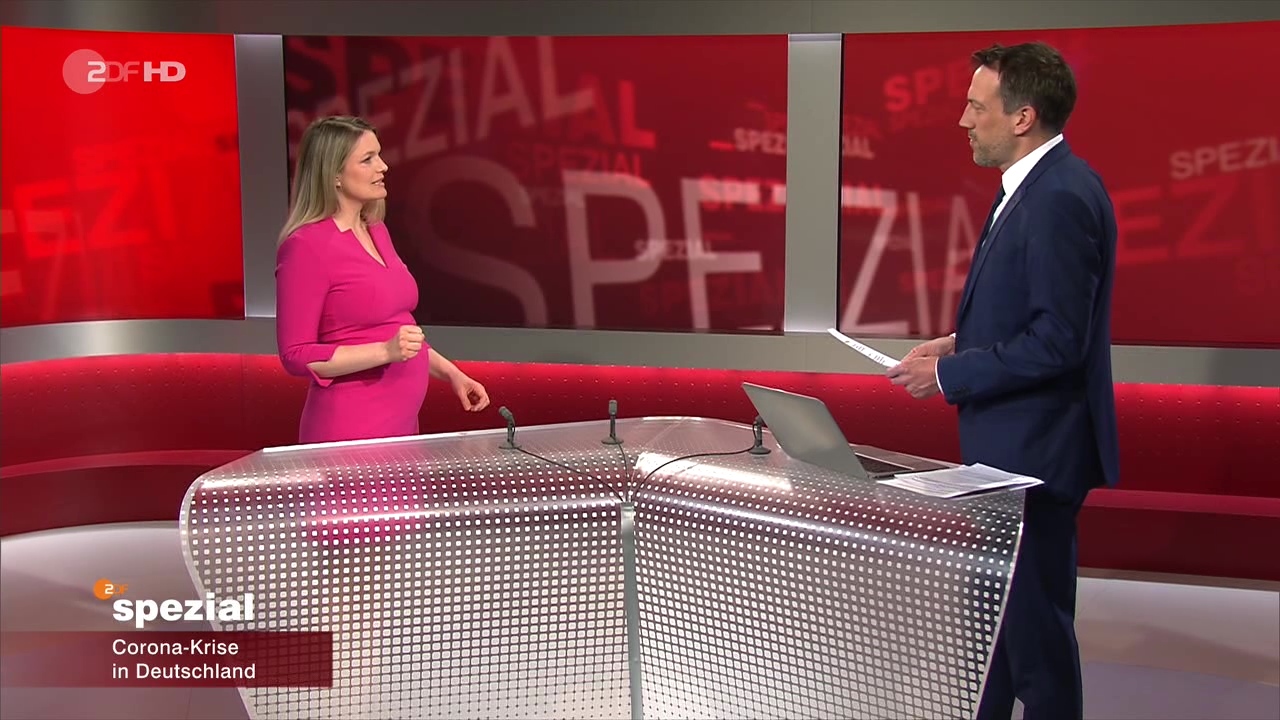 Sarah Tacke @ "ZDF Spezial" am 30.03.2020 - Bilder - Papa ...