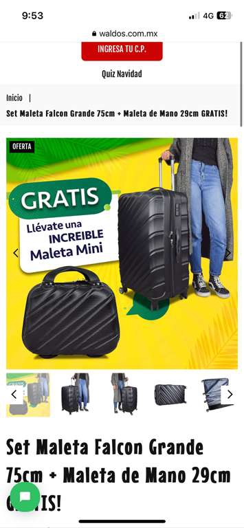 Maleta grande y maleta de mano con envío gratis - Waldo’s 
