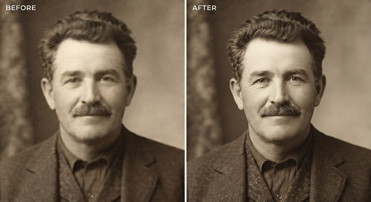 AI-generated example result for the upscaling prompt: Pixelated Photo to HD Clarity AI Prompts for Image Upscaling by Prompt Craft