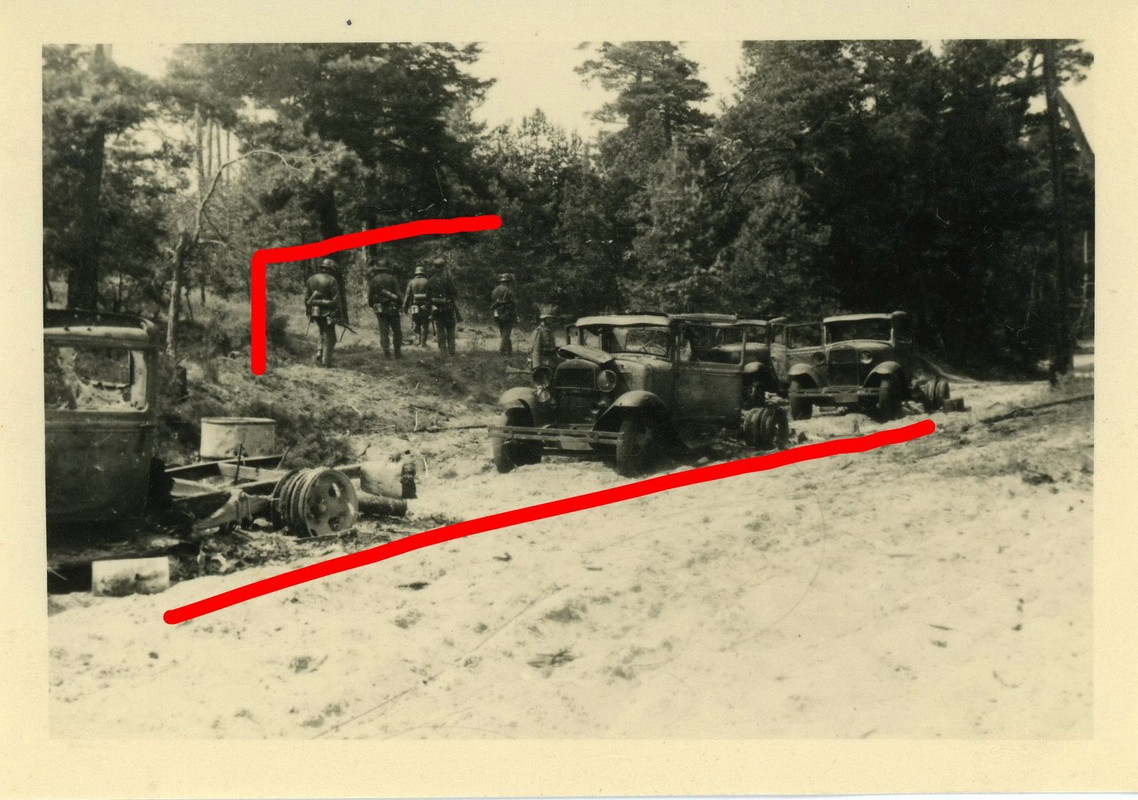 Russland Kämpfe PKW Auto Wagen Foto