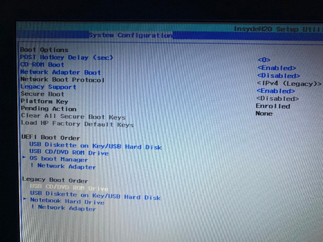 HP Stream 13c110nr not booting off USB? Windows 10 Support