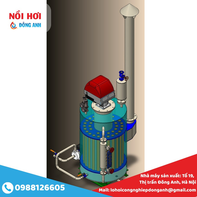 nồi hơi đốt dầu diesel