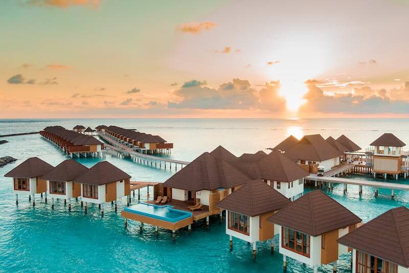 Top view of resort