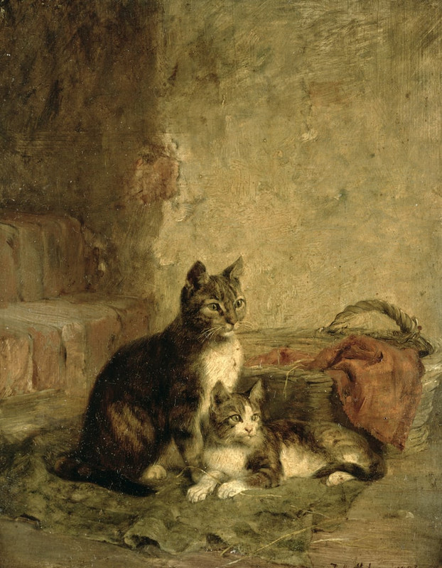 4-Julius Adam - Cats 1883  - (MeisterDrucke-59265)