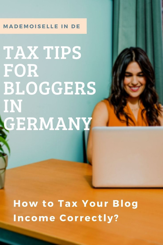 taxes for bloggers in Germany 