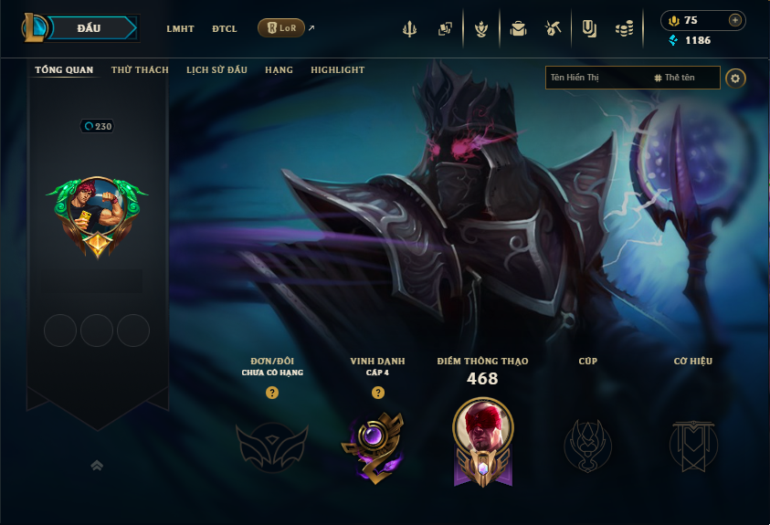 Acc LMHT # - Không Khung