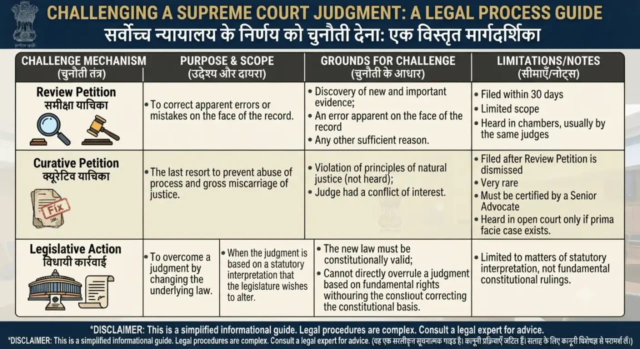 Can We Challenge Supreme Court Decision? Legal Remedies Explained