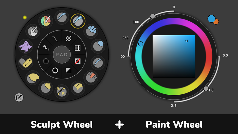 Sculpt Paint Wheel