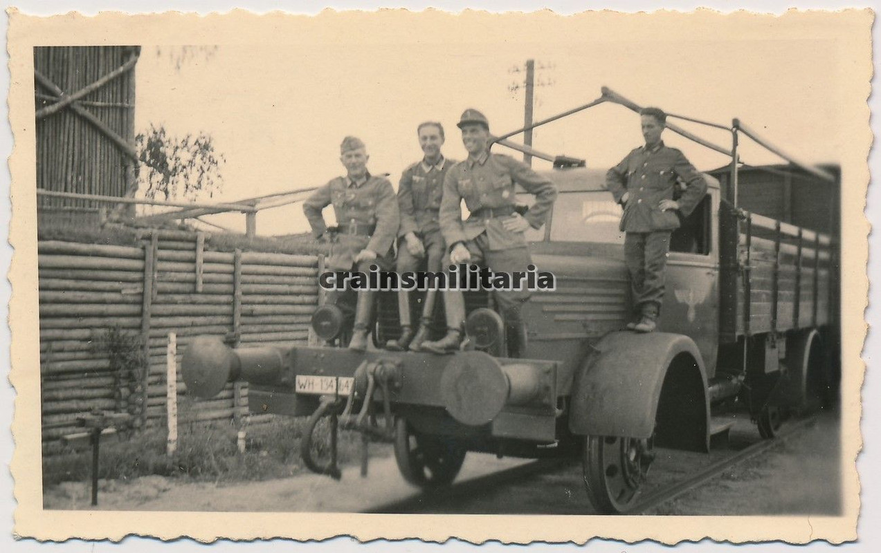 Orig. Foto SCHIENEN Lkw Büssing-NAG 500 Fahrt Mi