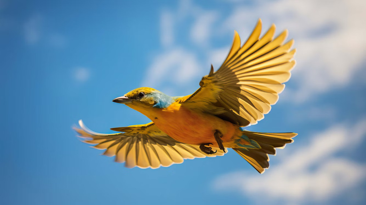 Bird in flight
