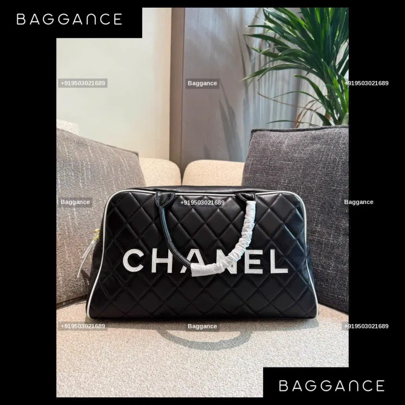 Chanel Bowling Bag Jennie Panda Edition Black Fullbox