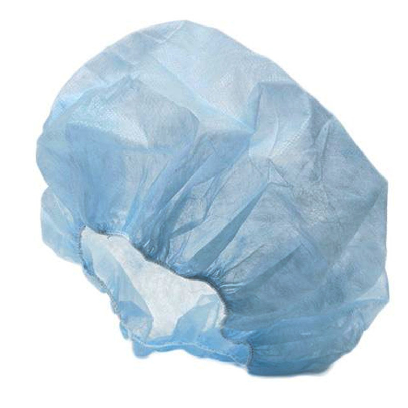 250 X Round Caps Beret Blue Bouffant 