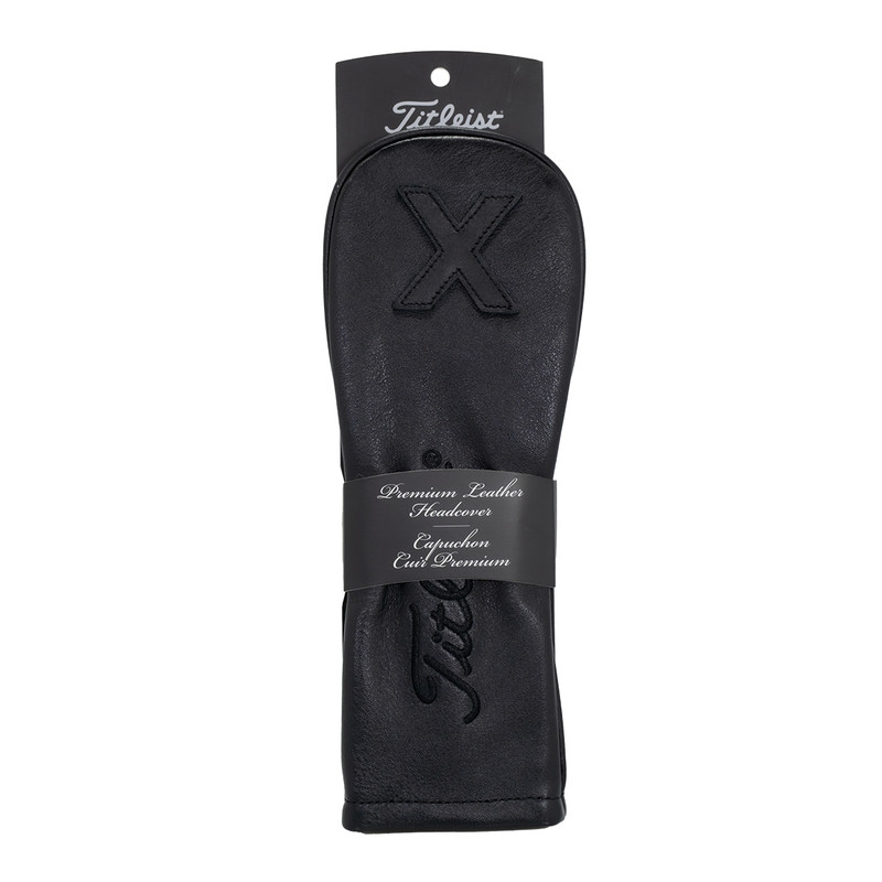 BRAND NEW TITLEIST LEATHER BLACK NOIR DELUXE HYBRID HEADCOVERS MSRP 85