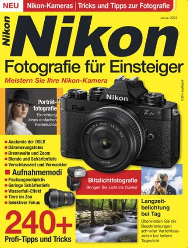 Cover: Nikon Magazin Fotografie für Einsteiger No 01 Januar 2024